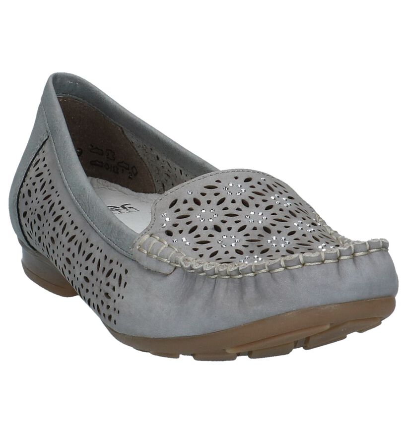 Rieker Mocassins en Gris en cuir (219751)