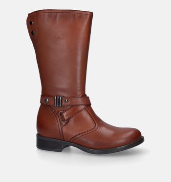 Lange laarzen cognac