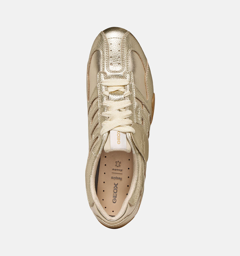 Geox Baskets casual en Or pour femmes (368175) - pour semelles orthop&eacute;diques