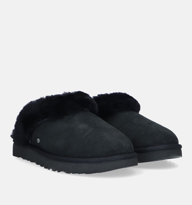 UGG Classic Pantoufles en laine en Noir pour femmes (329274)