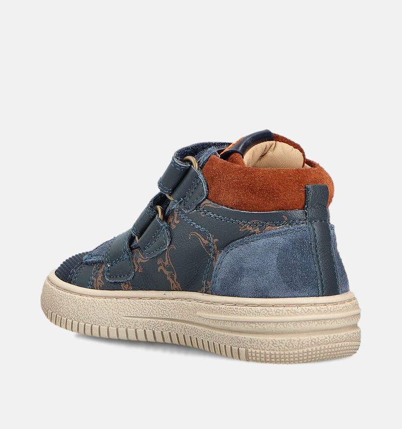 STONES and BONES Moral Chaussures hautes en Bleu foncé pour garçons (362025) - pour semelles orthopédiques