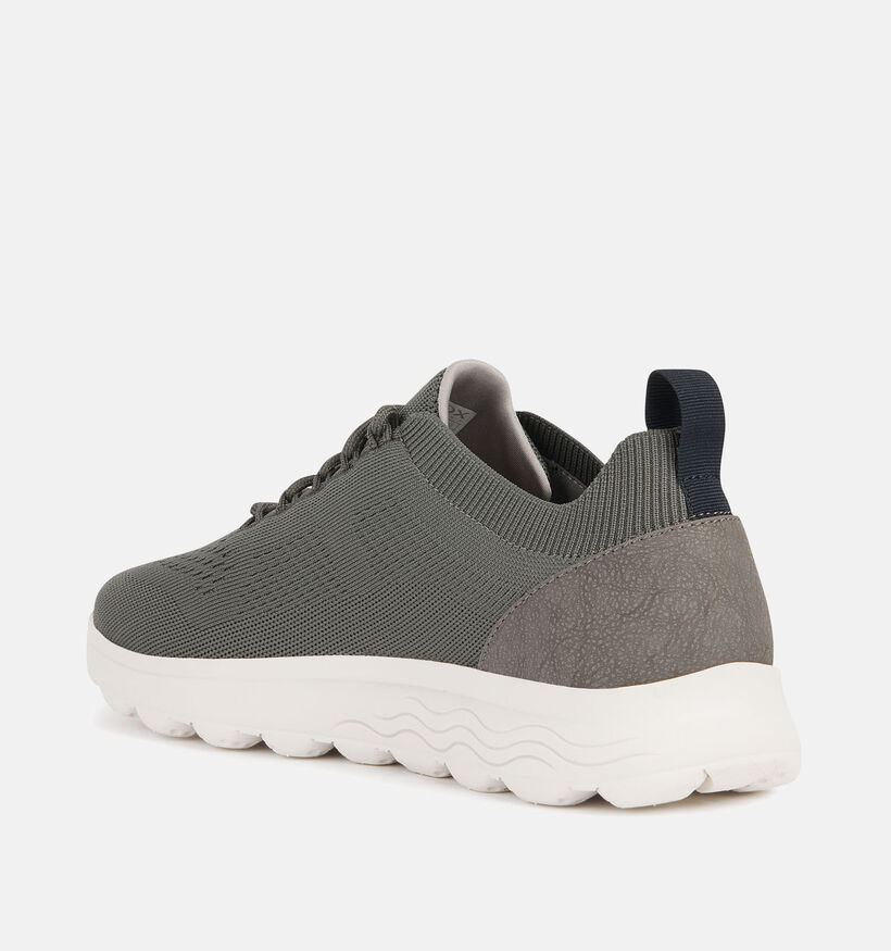Geox Spherica Kaki Veterschoenen voor heren (353837) - geschikt voor steunzolen