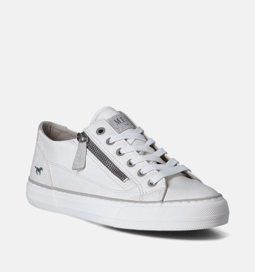 Mustang Witte Veterschoenen voor dames (351247)