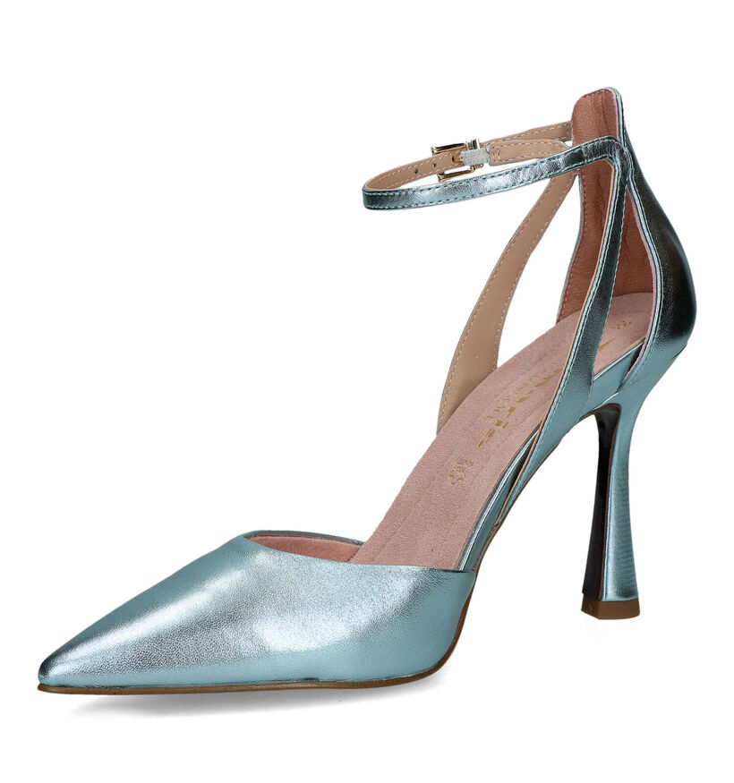 Tamaris Blauwe High Heel Pumps met Riempje voor dames (320560)