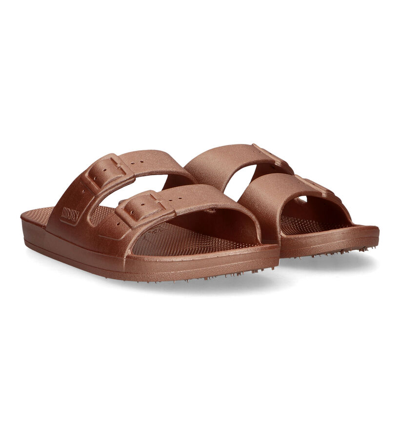 Freedom Moses Fancy Bronzen Slippers voor dames (323018)