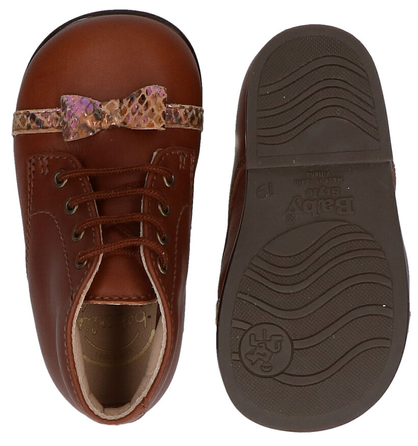 Beberlis Chaussures pour bébé  en Cognac en cuir (281144)