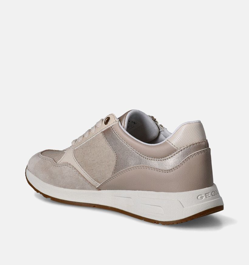Geox Bulmya Taupe Sneakers voor dames (351679) - geschikt voor steunzolen