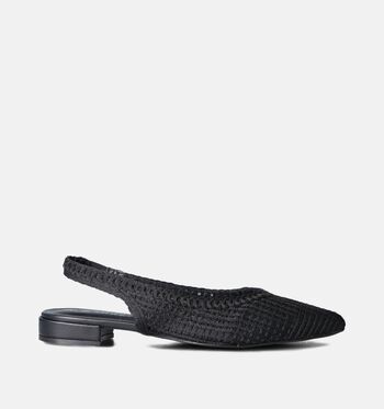 Valentina Chaussures plates Noir/Beige/Rouge