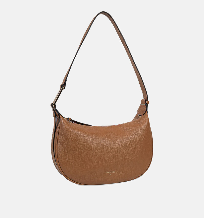 Crinkles Bruine Schoudertas voor dames (358521)
