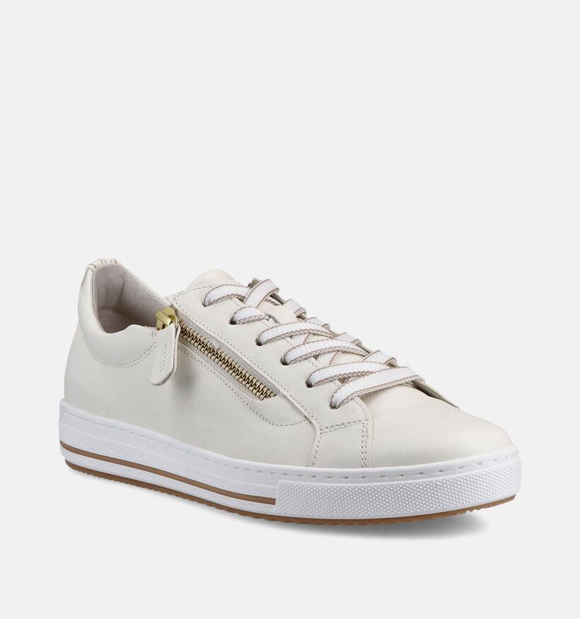 Gabor Ecru Veterschoenen voor dames (368376) - geschikt voor steunzolen
