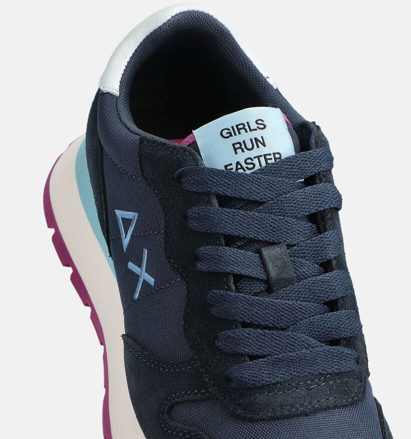 Sun68 Ally Solid Blauwe Sneakers voor dames (361894) - geschikt voor steunzolen