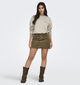 JDY Monia Bruine Ribfluwelen rok voor dames (348627)