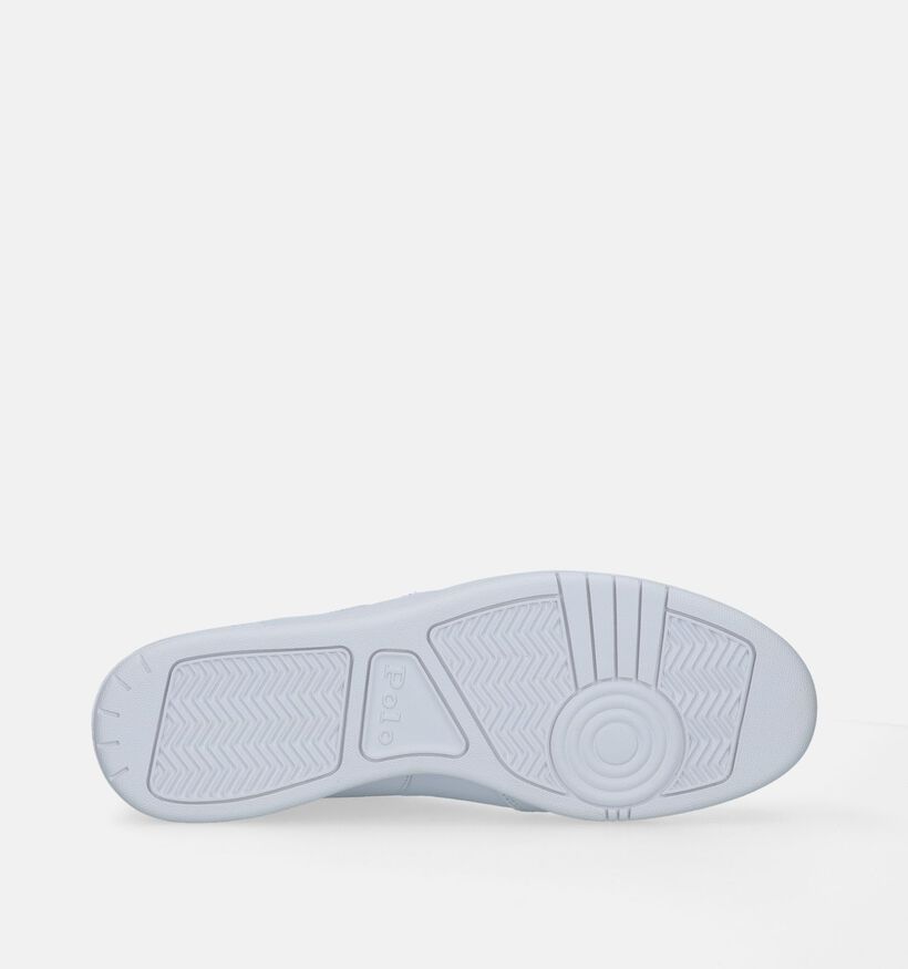 Polo Ralph Lauren Polo Court Basic Witte Veterschoenen voor heren (345049) - geschikt voor steunzolen
