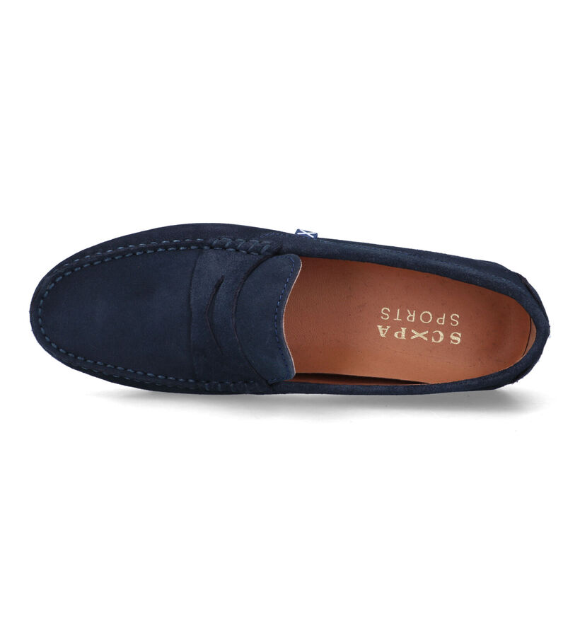 Scapa Chaussures à enfiler en Bleu pour hommes (323782) - pour semelles orthopédiques