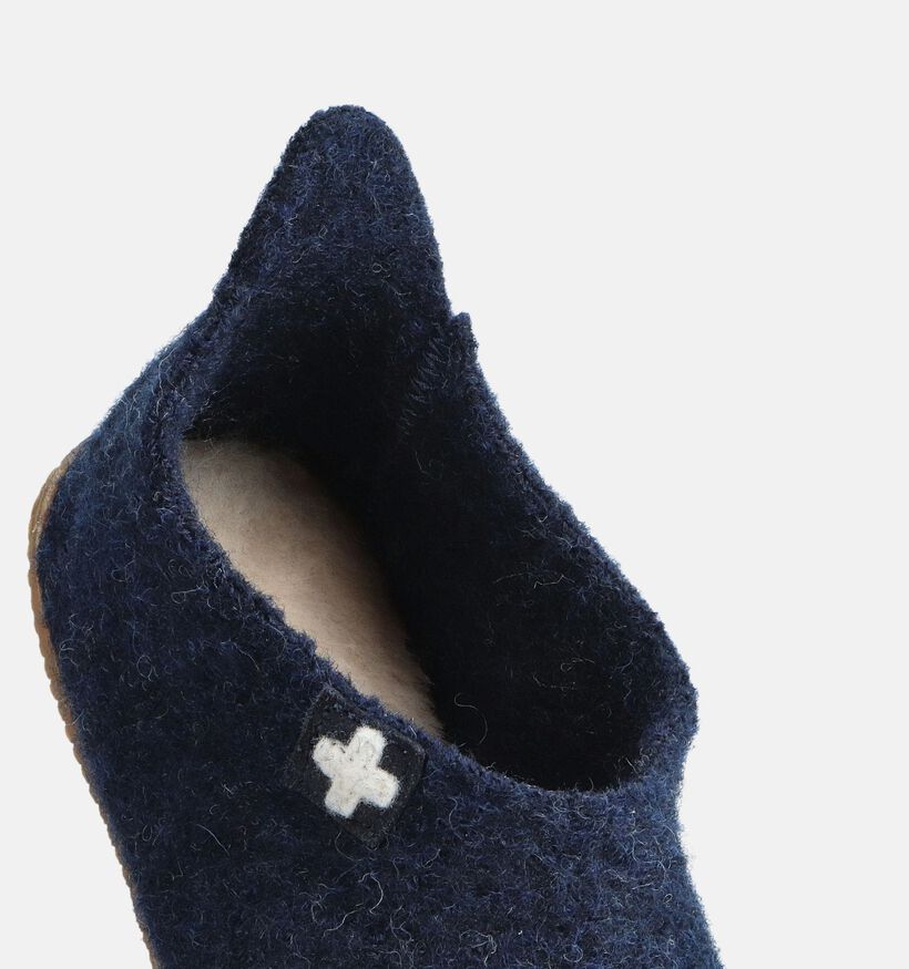 Living Kitzbühel Pantoufles fermées en Bleu foncé pour femmes (364884)