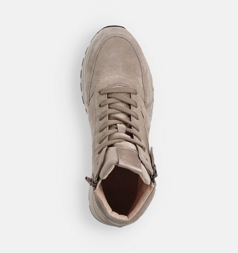 Gabor Baskets Hautes en Taupe pour femmes (363155) - pour semelles orthopédiques