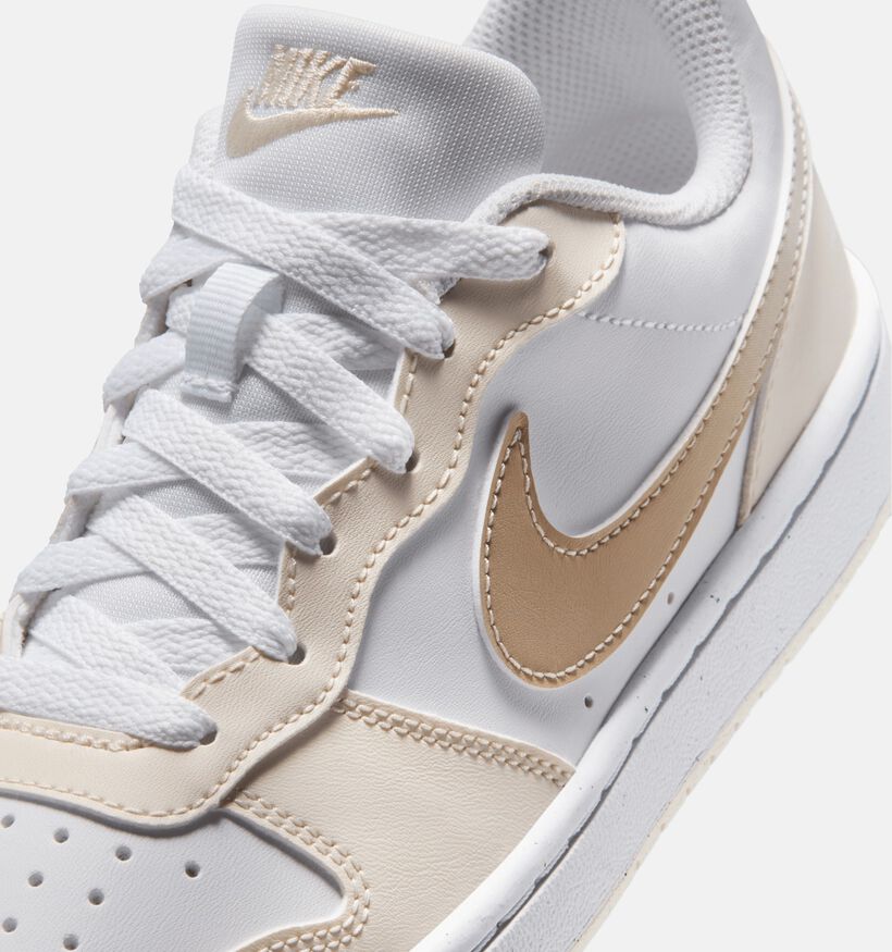 Nike Court Borough Low Witte Sneakers voor meisjes (373059) - geschikt voor steunzolen