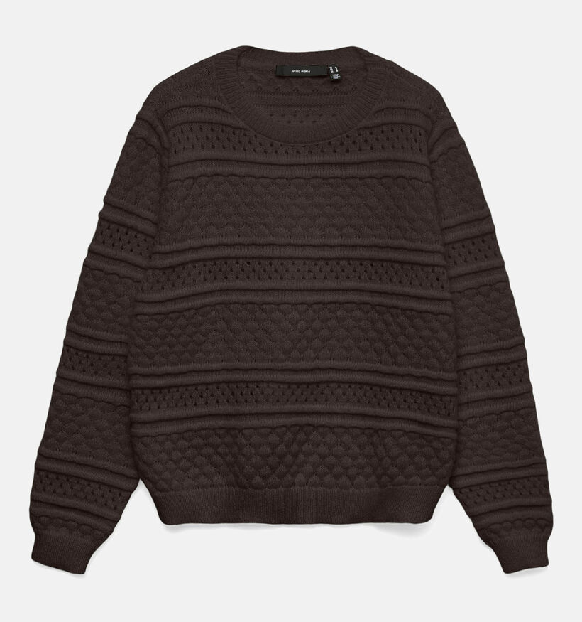 Vero Moda Leo Donkerbruine Trui voor dames (366121)