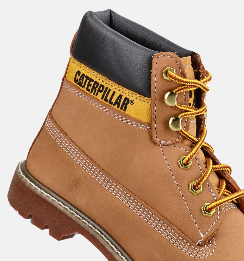 Caterpillar Colorado 2.0 Boots &agrave; lacets en Marron pour hommes (377639) - pour semelles orthop&eacute;diques