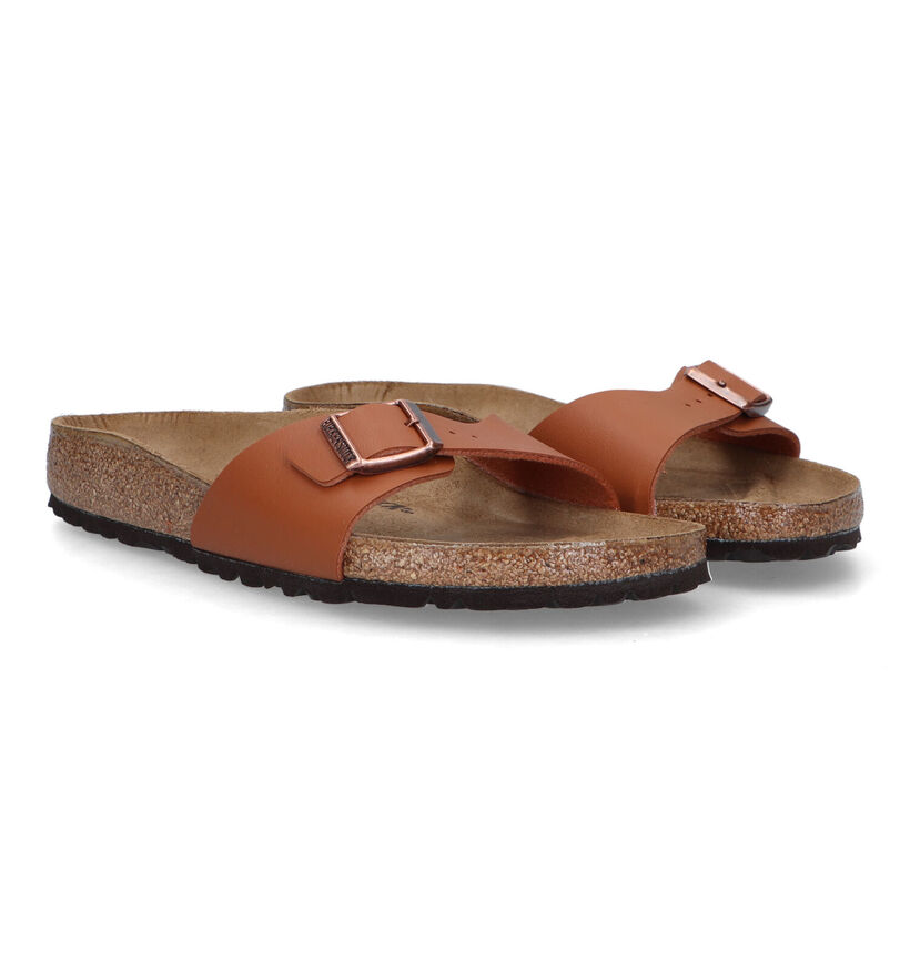 Birkenstock Madrid Birko-Flor Witte Slippers voor dames (338044)
