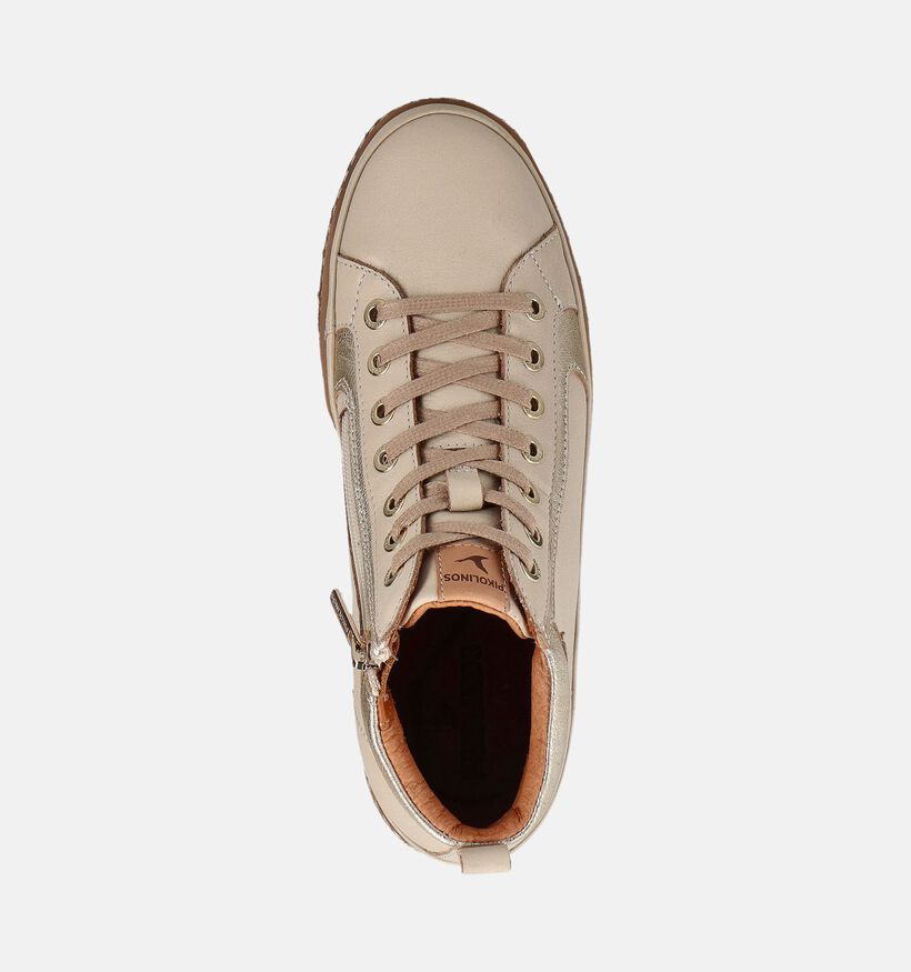 Pikolinos Lanzarote Beige/Gouden Sneakers voor dames (363883) - geschikt voor steunzolen