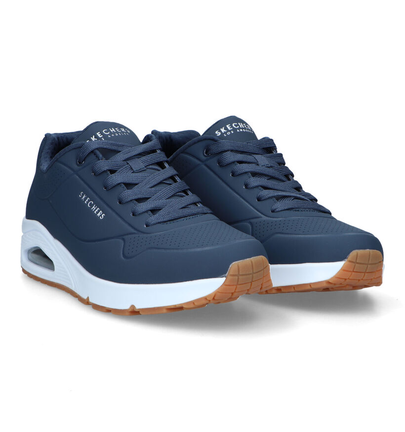 Skechers Uno Stand On Air Zwarte Sneakers voor heren (334160)