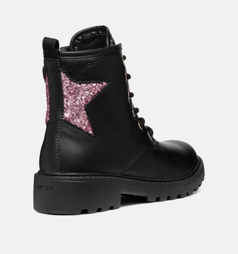 Geox Casey Bottines en Noir pour filles (344550) - pour semelles orthopédiques