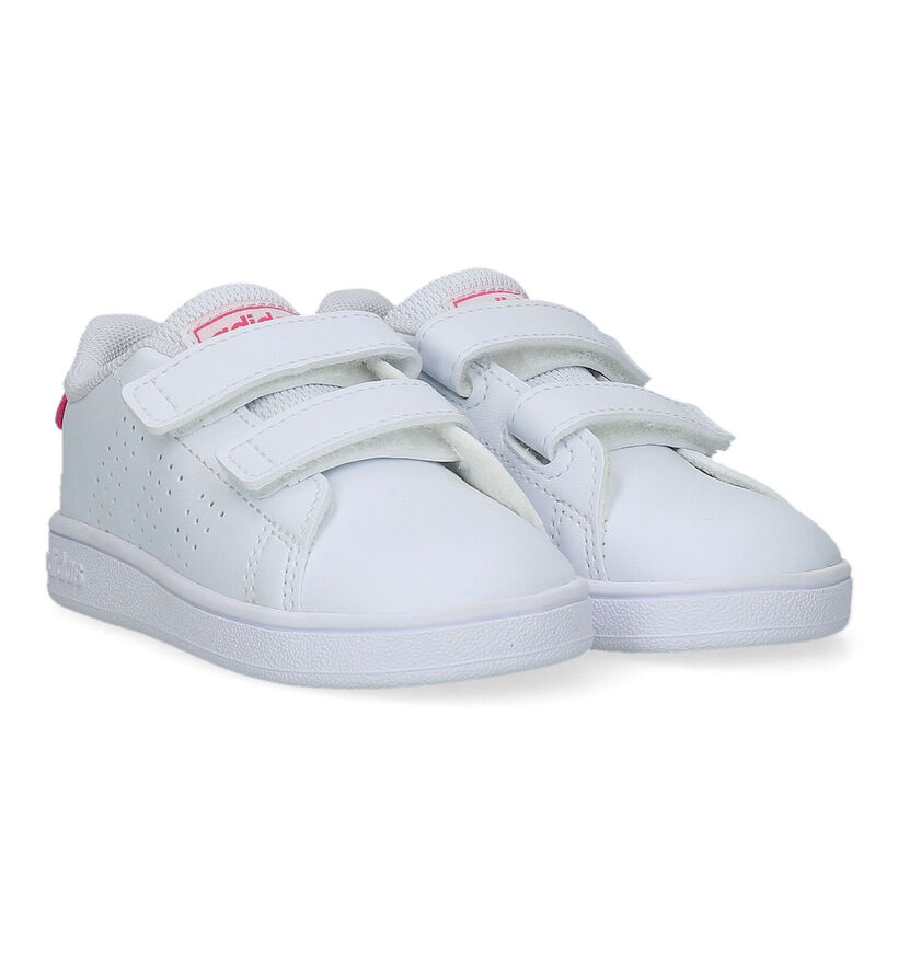 adidas Advantage CF Baskets en Blanc pour filles (326891) - pour semelles orthopédiques