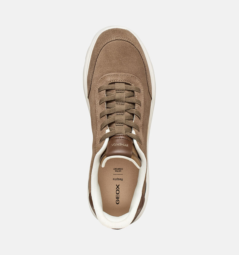 Geox Spherica Chaussures confort en Taupe pour femmes (376386) - pour semelles orthop&eacute;diques