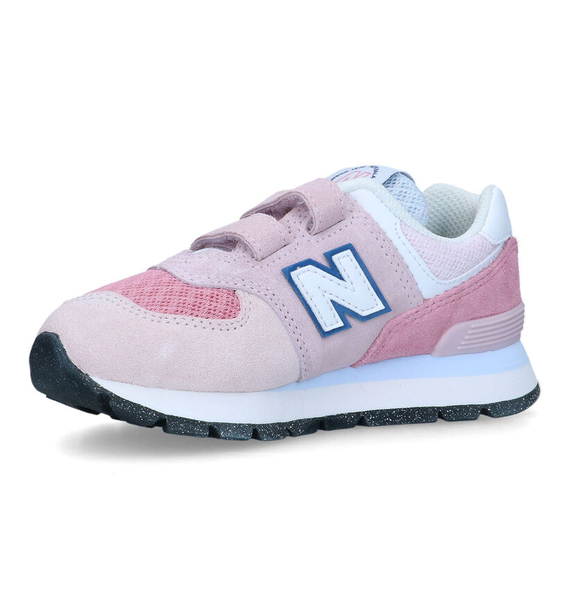 New Balance 574 Baskets en Rose pour filles (319252)