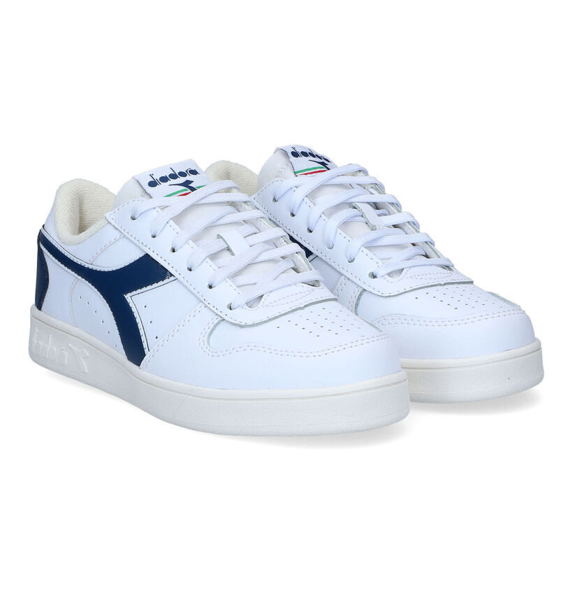 Diadora Magic Baskets en Blanc en cuir (302952)