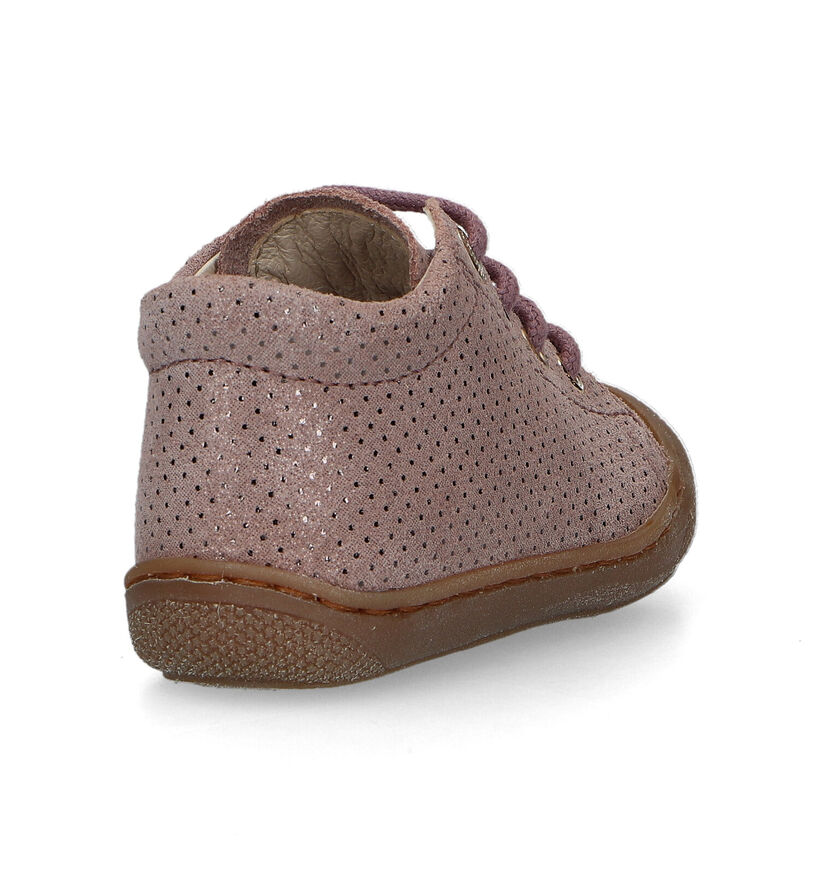 Naturino Cocoon Suede Roze Babyschoentjes voor meisjes (331545) - geschikt voor steunzolen