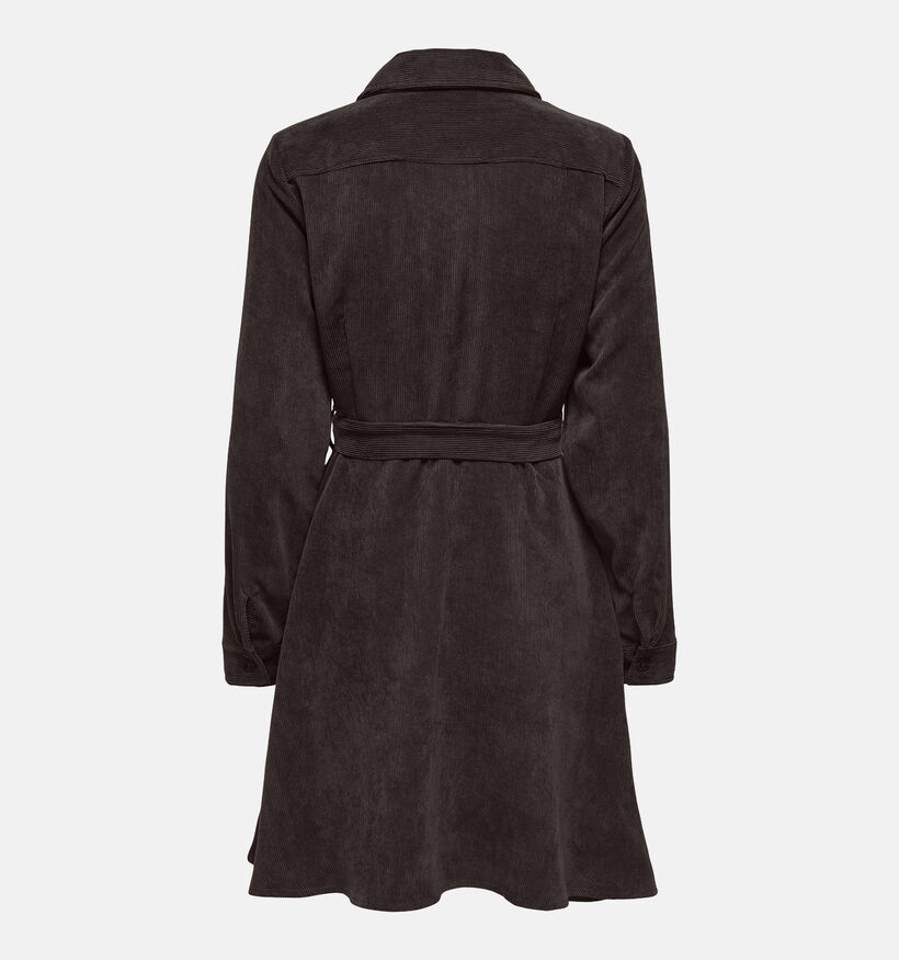 JDY Ulla Ohio Chocolate Torte Robe-Chemise Brun Fonc&eacute; pour femmes (379362)