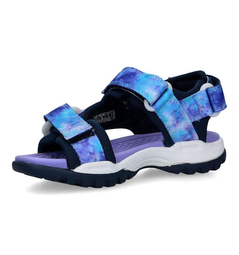 Geox Borealis Blauwe Sandalen in stof (326621)