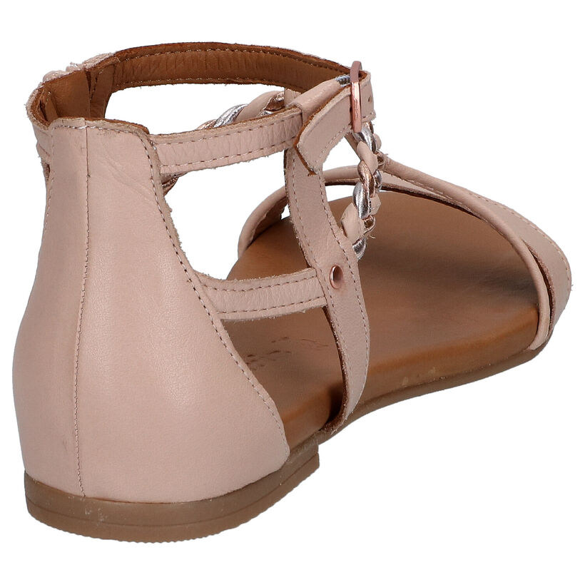 Tamaris Sandales plates en Bronze en cuir (289303)