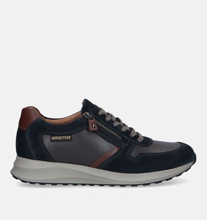 Mephisto Dino Velsport Blauwe Veterschoenen voor heren (330754) - geschikt voor steunzolen