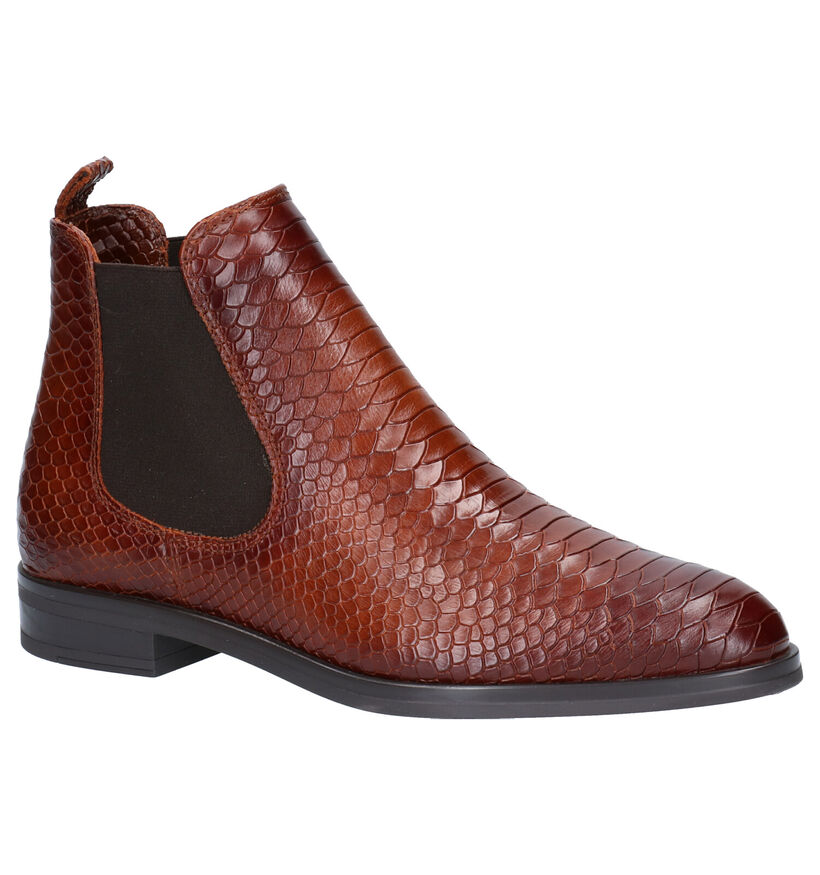 Hampton Bays Bottines plates en Cognac en cuir (277834)