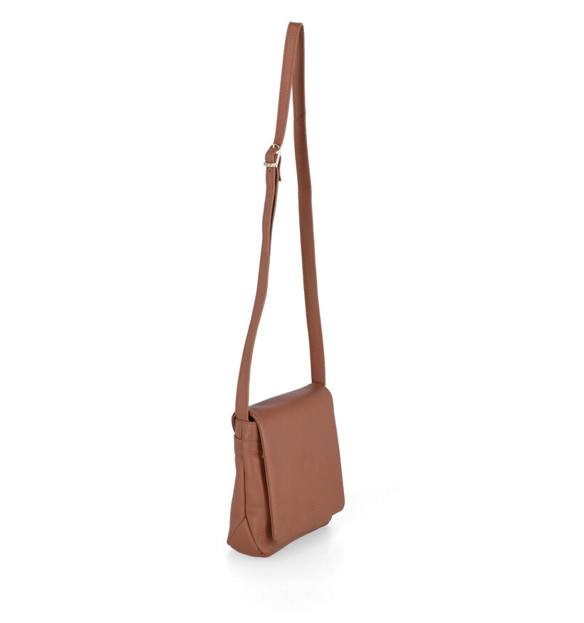 Crinkles Cognac Crossbody tas voor dames (349846)
