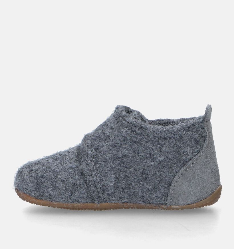 Living Kitzbühel Pantoufles pour bébé en Gris foncé pour garçons (331471)