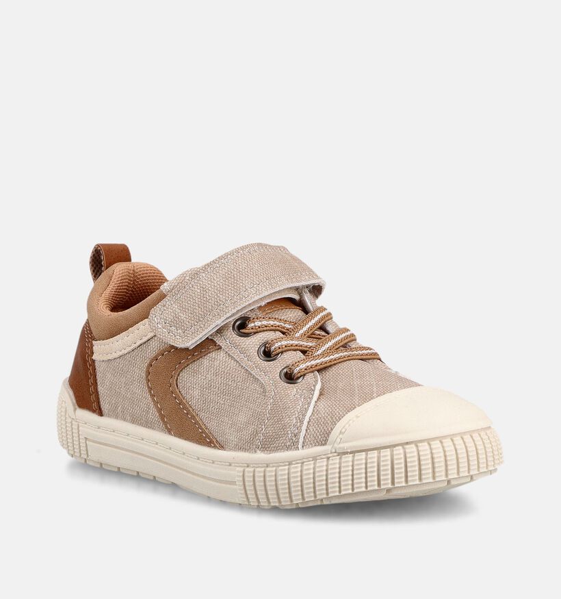Milo & Mila Beige Sneakers voor jongens (371102)