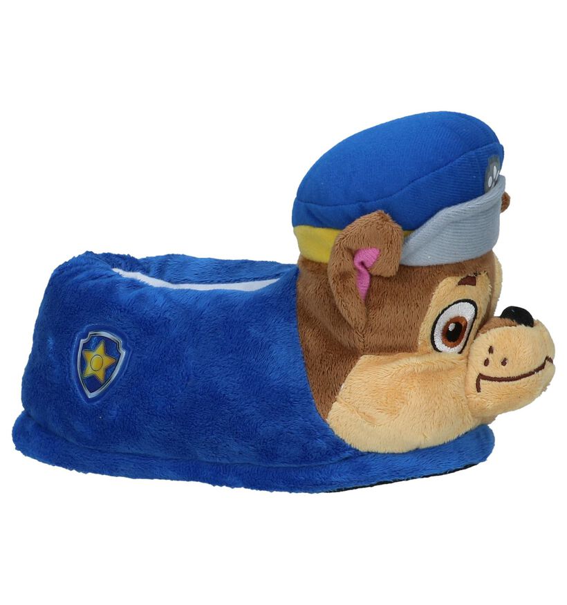 Paw Patrol Pantoufles fermées en Bleu foncé en textile (232442)