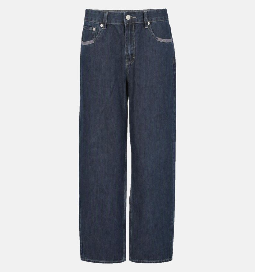 Orfeo Grayson Wide leg jeans en Bleu fonc&eacute; pour femmes (381659)
