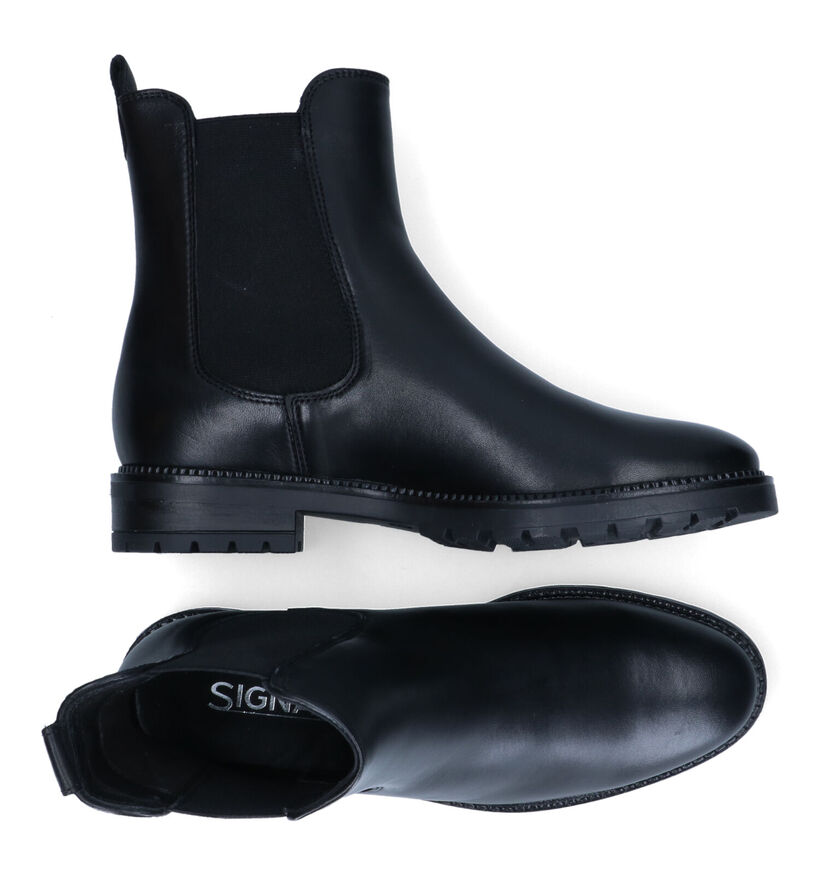 Signatur Bottines plates en Noir pour femmes (330038)