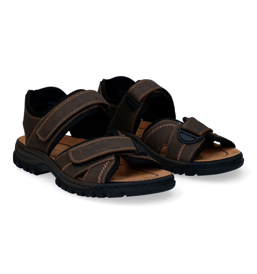 Rieker Bruine Sandalen in kunstleer (323563)