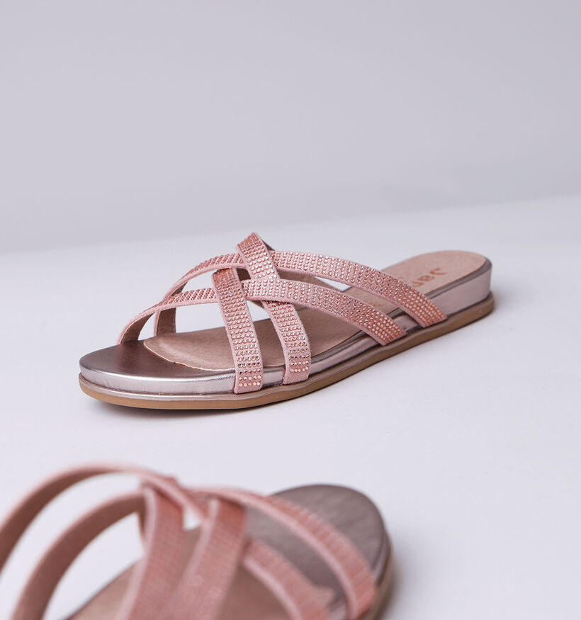 Jana Nu-pieds plates en Or rose pour femmes (338157)