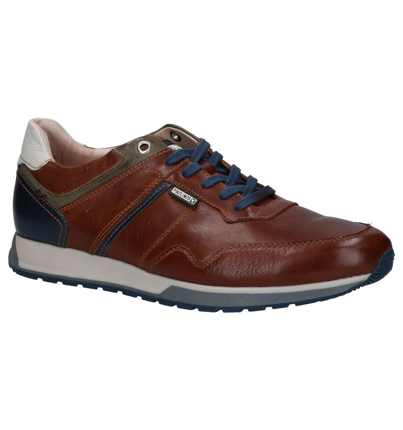 Pikolinos Chaussures à lacets en Bleu foncé en cuir (299926)