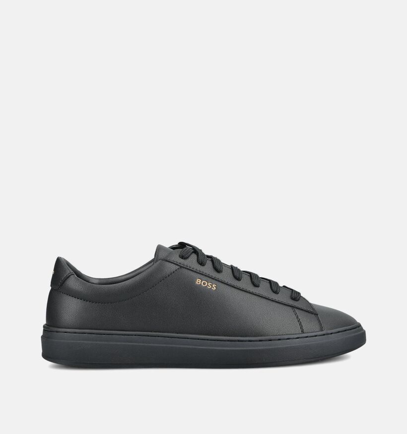 BOSS Kieran Tenn Chaussures plates en Noir pour hommes (375715) - pour semelles orthop&eacute;diques