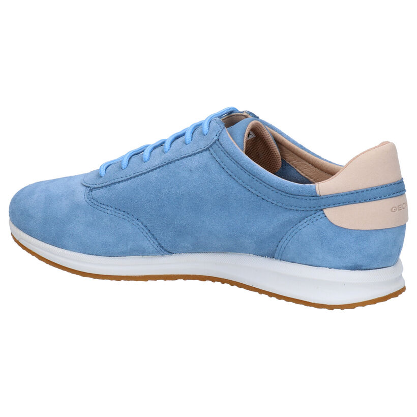 Geox Avery Chaussures à lacets en Bleu en daim (266844)