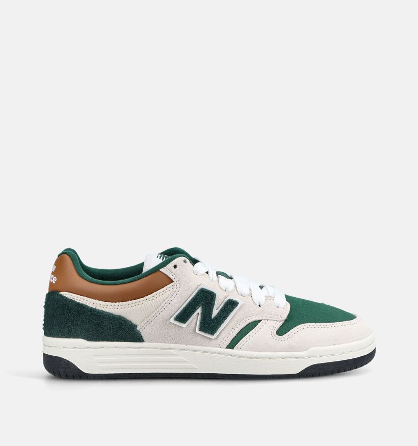 New Balance 480 Witte/Groene Sneakers voor heren (375124) - geschikt voor steunzolen