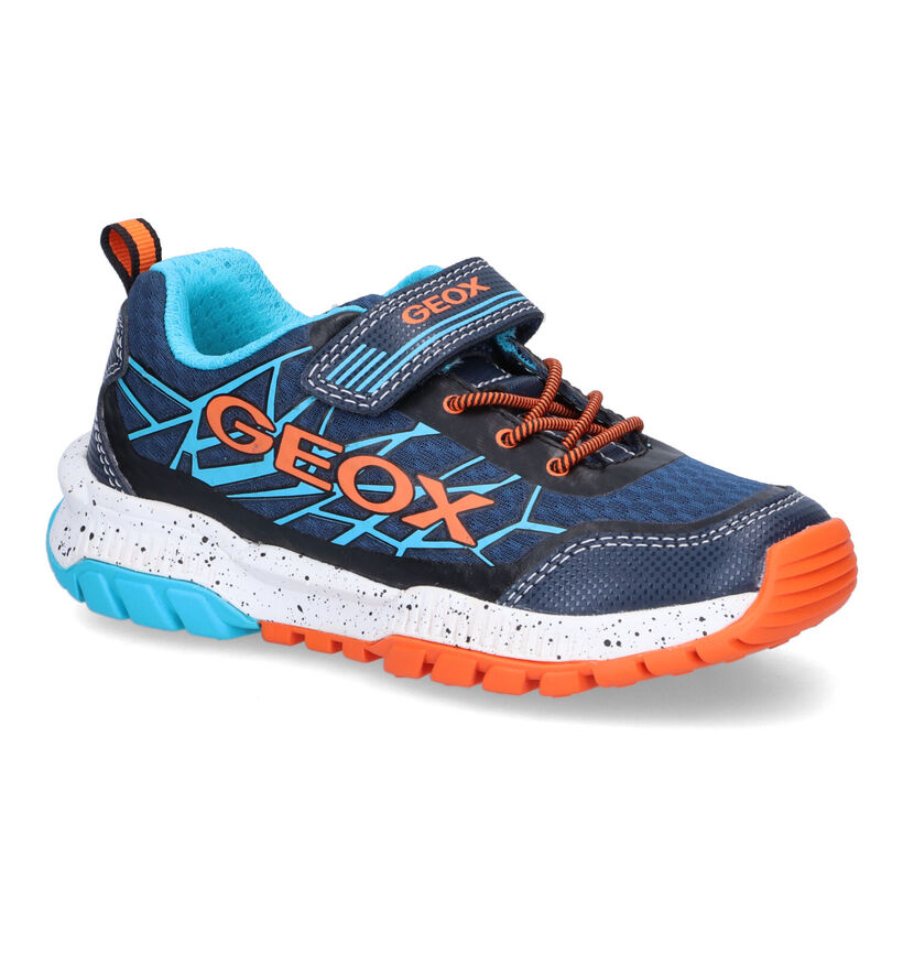 Geox Tuono Baskets en Bleu en simili cuir (311039)